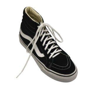 Vans Sk8 Hi High Top Skate Shoes Black White Mens 4 Womens 5.5 Canvas Suede
